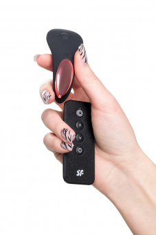 Вибромассажер Satisfyer Little Secret, силикон, чёрный, 8 см.