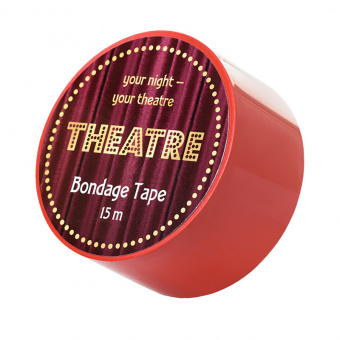 Бондажный скотч Toyfa Theatre, красный, 15 м.