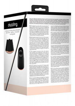 Клиторальный стимулятор с вибрацией и ротацией Dazzling, Black