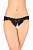 Эротические кружевные трусики Erolanta Lingerie Collection, черные, M-L