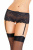 Эротические трусики-пояс Erolanta Lingerie Collection с кружевными вставками, черные, XL-2XL Эротические трусики-пояс Erolanta Lingerie Collection с кружевными вставками, черные, XL-2XL