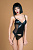 Корсаж с трусиками из материала Wet Look (My Shadow), L-XL