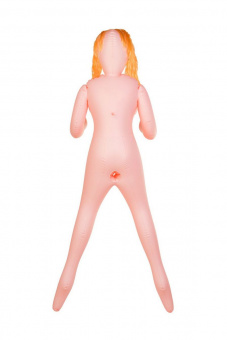 Кукла надувная Dolls-X by Toyfa Olivia, рыжая, с тремя отверстиями, кибер вставка: вагина-анус, 160 см