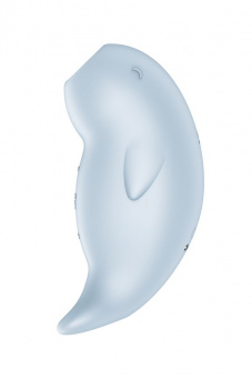 Вакуумный стимулятор клитора Satisfyer Seal You Soon, силикон, голубой, 11 см