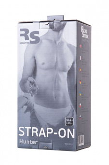 Страпон на креплении Toyfa Realstick Strap-On Hunter, Tpr, телесный, 14,5 см.
