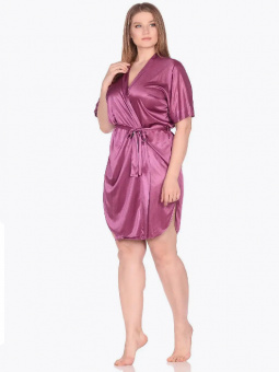 Женский халатик Gloriosa, сливовый, S-M