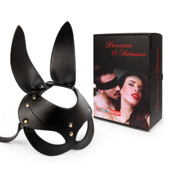 Роскошная секси-маска для BDSM игр, цвет чёрный