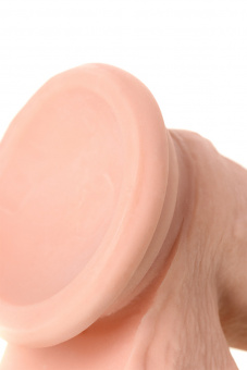 Реалистичный фаллоимитатор «Живое Тело» Toyfa Realstick Elite Dildo, tpr, телесный, 20 см.