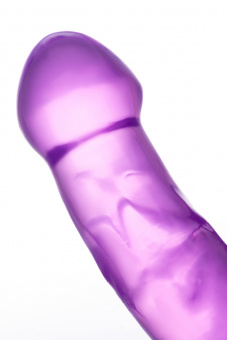 Фаллоимитатор двусторонний с вибропулей Toyfa Double Dildo With Vibro Bullet, tpr, фиолетовый, 35 см.