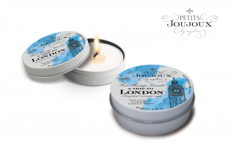 Массажная свеча A Trip To London с ароматом свежести Petits Joujoux, 43 мл