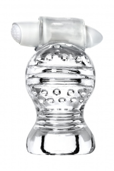 Мастурбатор нереалистичный Lingam By Toyfa Shakti, Tpe, прозрачный, 9 см.