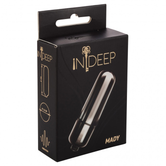 Вибропуля Indeep Mady Black (1 режим вибрации)