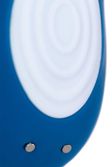 Многофункциональный стимулятор для пар Satisfyer Partner Whale, силикон, голубой, 17 см