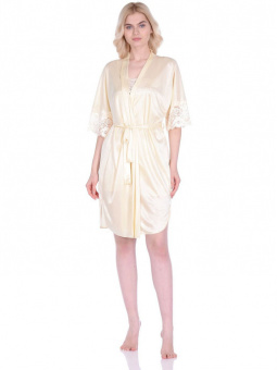 Женский халатик Gloriosa, шампань, M-2XL