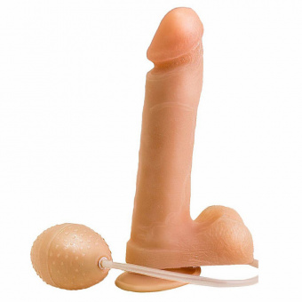 Фаллоимитатор реалистик LoveToy, с эффектом семяизвержения, L 19 см, Ø 4,5 см