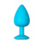 Анальная пробка Lola Games Emotions Cutie Large Turquoise Pink Crystal, 9,5 см, Ø4,2 см