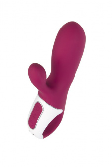 Вибратор Satisfyer Hot Bunny с клиторальным стимулятором, красный