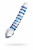 Двусторонний фаллоимитатор Sexus Glass, стекло, прозрачный, 20 см, Ø3,5 см