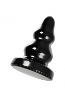Анальная втулка Toyfa Popo Pleasure Monoceros, pvc, черная, 15 см, Ø 7 см (фистинг)