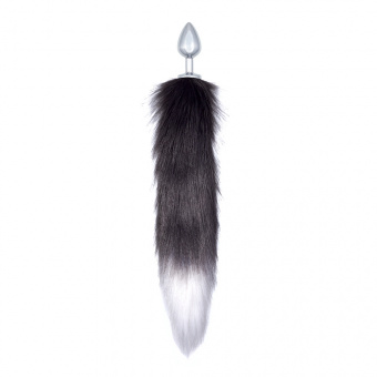 Анальная пробка с хвостом Diamond Starlit Black, 8,1 см, Ø 3,4 см