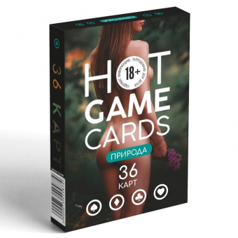 Карты игральные «Hot Game Cards» природа, 36 карт, 18+