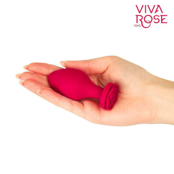 Втулка анальная Viva Rose (размер M), L 8,3 см, Ø 3,5 см