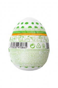 Нереалистичный мастурбатор Tenga Wonder Stude, tpe, белый, 6,1 см
