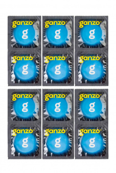 Презервативы Ganzo XXL увеличенные, латекс, 19 см, Ø5,5 см, 12 шт.