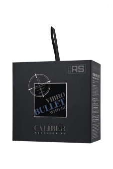 Вибропуля с пультом управления RealStick Caliber, черная