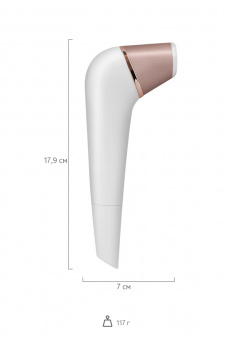 Вакуум-волновой бесконтактный стимулятор клитора Satisfyer 2 NG, abs пластик, белый, 17 см.