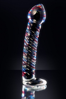 Нереалистичный фаллоимитатор Sexus Glass, стекло, прозрачный, 16,5 см, Ø 3,5 см