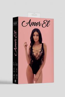 Боди Amor El Vigo из мелкой сетки, S-L